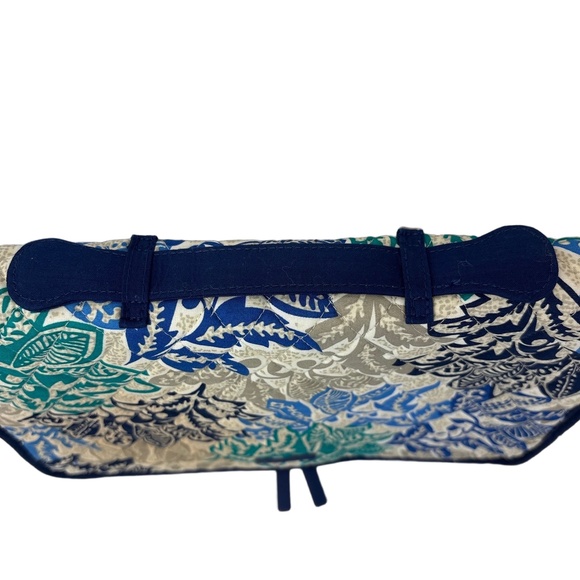 Vera Bradley Blue Floral Hanging Travel Organizer Bag Makeup Toiletries Vacay - Picture 8 of 8